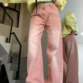 High Waist Wide Leg Denim Trouser Jeans